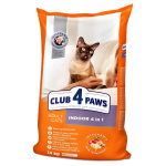 Club 4 Paws Premium kuivtoit t&auml;iskasvanud siseruumides elavatele kassidele "Indoor 4 in 1", 14 kg