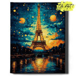 Maalimine numbrite j&auml;rgi Eiffeli torn Oh Art!, 40x50 cm