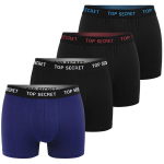 Meeste bokserid Top Secret, puuvillased, 4 tk