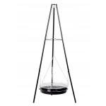 Statiivigrilliga aiagrill ModernHome, 57x63x152 cm, must