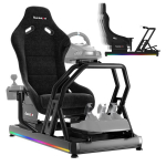 Sim racing kokpit Huzaro Speed 9.0, professionaalne rooli alus ja iste