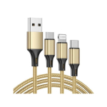 Kaabel telefonile 3in1 usb, C t&uuml;&uuml;p, micro USB