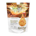 K&otilde;va depilatsioonivaha Depilflax Glitter Wax Gold, 1000 g