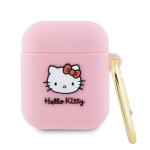 Hello Kitty silikoonist 3D Kitty pea kate AirPods 1/2 - roosa