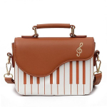 Elegantne naiste k&auml;ekott "piano" crossbody, pruun