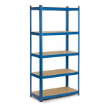 Metallist riiul 180x90x30cm, 875kg, 5 riiulit, sinine