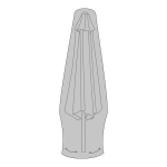 Vihmavarju kate 210g/m2 veekindel, must