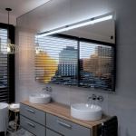 Peegel LED-valgustusega Vannituppa, Magamistuppa, Elutuppa - Giza - 170 cm, 80 cm, LED Veidrodis Modelis - Giza 170 cm x 80 cm