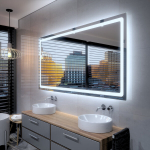 Peegel LED-valgustusega Vannituppa, Magamistuppa, Elutuppa - Houston - 160 cm, 80 cm, LED Veidrodis Modelis - Houston 160 cm x 80 cm