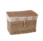 Home4You vitstest korv Willi Stripe, 53x33x34 cm