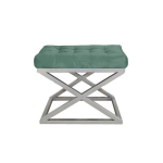 Pouffe Capraz - Silver, Green