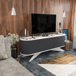 TV alus Kalune Design Stor, hall/valge