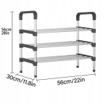 JALATALLODE RACK Organiser 3 tasandit METALLIST, Avalynės stelažų organizatorius 3 lygių METALAS