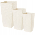 Komplektis 3x lillepott Aiapoti sisestuskreem 68cm