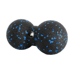 topelt massaažipall, 8 cm, must