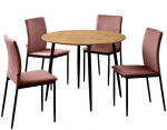 S&ouml;&ouml;gitoa komplekt Notio Living Pavia, 5-osaline, roosa