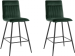 2-osaline baaritoolide komplekt Notio Living Zeta, roheline/must