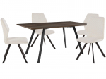 5-osaline s&ouml;&ouml;gitoakomplekt Notio Living Tristan, pruun/valge/must