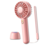 Kaasaskantav ventilaator alusega, roosa