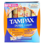 Tamponid - TAMPAX - Pearl Compak Super Plus - 18 &uuml;hikut - H&uuml;poallergiline - Rohke