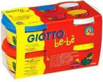 Plastiliin Fila Giotto be-be 4x100g kollane, sinine, punane, valge