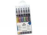 Tindipintslite komplekt Sennelier Ink Brush 6x6.5ml Trendy