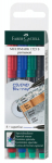 P&uuml;simarker CD/DVD plaatidele FABER CASTELL MULTIMARK S, 4 sp. komplekt (1 tk.)