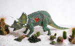 M&auml;nguasi dinosaurus Tritseeratops, helidega