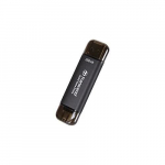 M&auml;lukaart TRANSCEND V&auml;line SSD ESD310C 256GB, USB 10Gbps, T&uuml;&uuml;p C/A, Must, Apple &uuml;hilduv