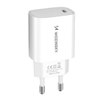 20W USB-C seinakontaktlaadija 100-240V, valge