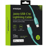 INNOSTYLE USB-C LIGHTNING MFI kiirlaadimiskaabel iPhone'i Kevlarile 1M