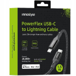 INNOSTYLE USB-C LIGHTNING MFI kiirlaadimiskaabel iPhone'i Kevlarile 2M