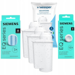 3x Wessper filter Siemens EQ kohvimasinale + 2x originaal Siemens TZ tabletid