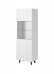 Vitriinkapp Cama Meble Pafos, 60x40x182 cm, valge