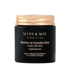 Mary&May - Blackberry Complex Glow Washoff Pack, 125g - helendava efektiga savimask