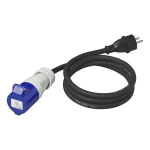 CEE Schuko 16A 230 V 150 cm 3x2,5 mm2 telkimisadapter CEE Schuko 16A 150 cm 3x2,5 mm2