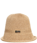 Punutud &otilde;lgk&uuml;bar dekoratiivplaadiga BUCKET HAT