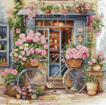 Tikkimiskomplektid "Lillede pood" 32x32 cm SBU5044 Luca-S
