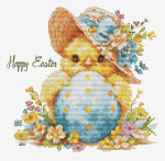 Tikkimiskomplektid "The Happy Chicken" 17x16cm SB1412 Luca-S
