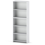 Raamaturiiul b&uuml;roo 5 riiulit 70cm valge