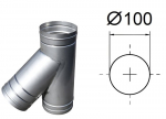T-otsik 45&deg;. D-100 mm.
