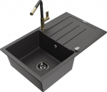 Graniidist k&ouml;&ouml;givalamu Mexen Bruno koos segisti ja sifooniga, Black granite/gold