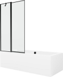 Vann Mexen Cube koos viimistluse ja klaasist seinaga, 170x80 cm + 100 cm