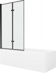 Vann Mexen Cubik koos viimistluse ja klaasist seinaga, 150x70 cm + 100 cm (II)