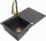 Graniidist k&ouml;&ouml;givalamu Mexen Cesar koos segisti ja sifooniga, must/kuldne