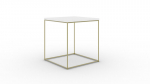 Kohvilaud Furniture Adina, valge/must