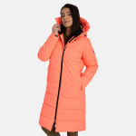 Huppa Naiste mantel JOVIA, neon coral