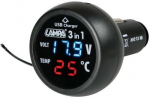 Multifunktsionaalne termo-voltmeeter-usb