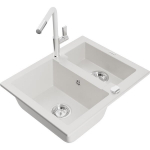 Graniidist valamu Mexen Carlo segistiga Flora, 6518-20-670401-02, valge