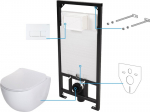 Peidetud WC komplekt Deante Peonia 6in1 CDEA6ZPW, valge/bianco